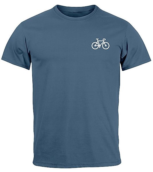 Neverless Print-Shirt Herren T-Shirt Fahrrad Bike Printshirt Logo Aufdruck günstig online kaufen