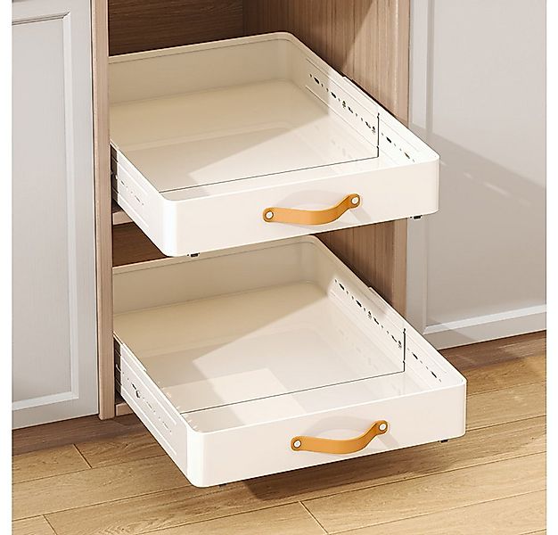 GarveeMore Küchenorganizer-Set Teleskopischer Küchenaufbewahrungsregal ausz günstig online kaufen