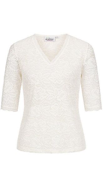 Nübler Dirndlbluse Trachtenbluse kurzarm Frieda in Creme von Nübler günstig online kaufen