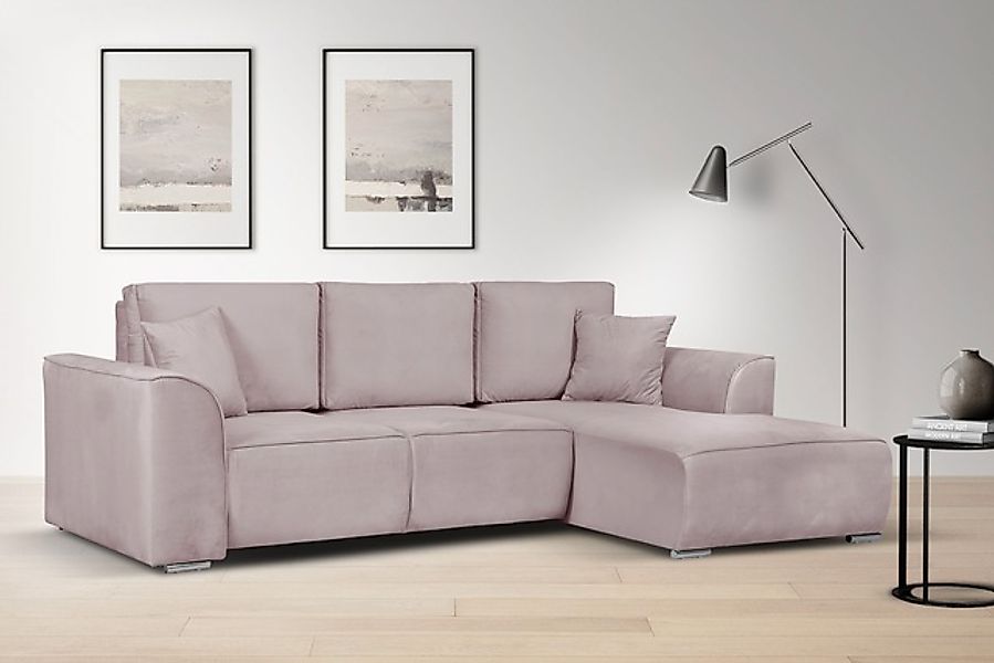 INOSIGN Ecksofa »BEATRICE optionale Schlafsofa mit Bettkasten, B/T/H: 265/1 günstig online kaufen
