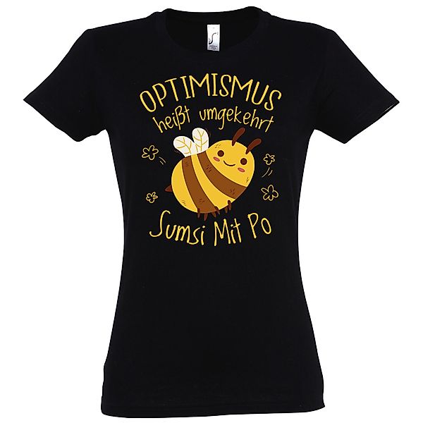 Youth Designz T-Shirt Optimismus heißt umgekehrt günstig online kaufen