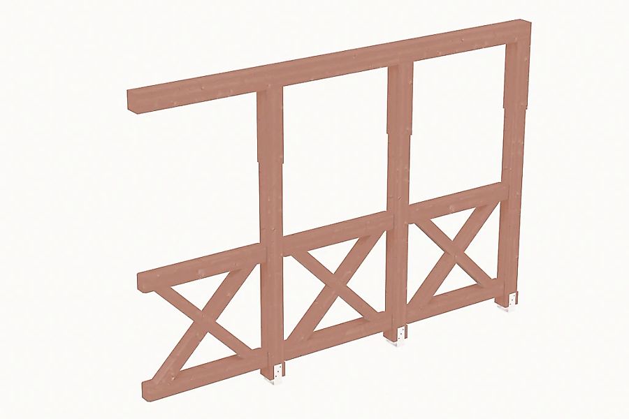 Skanholz Carport-Seitenwand "Andreaskreuz" günstig online kaufen