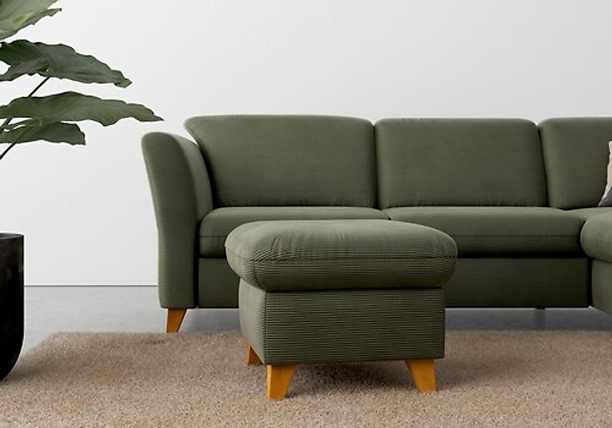 Home affaire Polsterhocker "Trelleborg", mit Cord-Bezug, mit Staufach, inkl günstig online kaufen