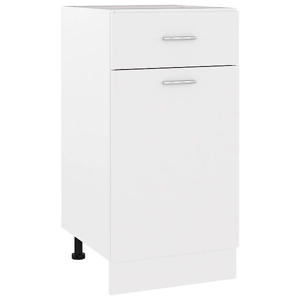 Schubunterschrank Weiß 40x46x81,5 Cm Spanplatte günstig online kaufen