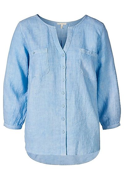 Himalaya Clothing Langarmbluse 3/4 Arm Bluse mit dekorativer Falte und krem günstig online kaufen