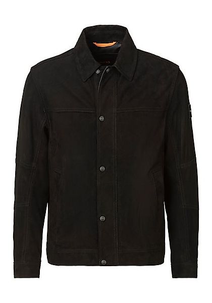 BOSS ORANGE Lederjacke "Jomister", mit Druckknopfleiste günstig online kaufen