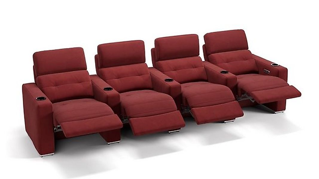 Sofanella 4-Sitzer Stoff BARI, Heimkinosofa, Kinocouch, Funktionssofa, Kino günstig online kaufen