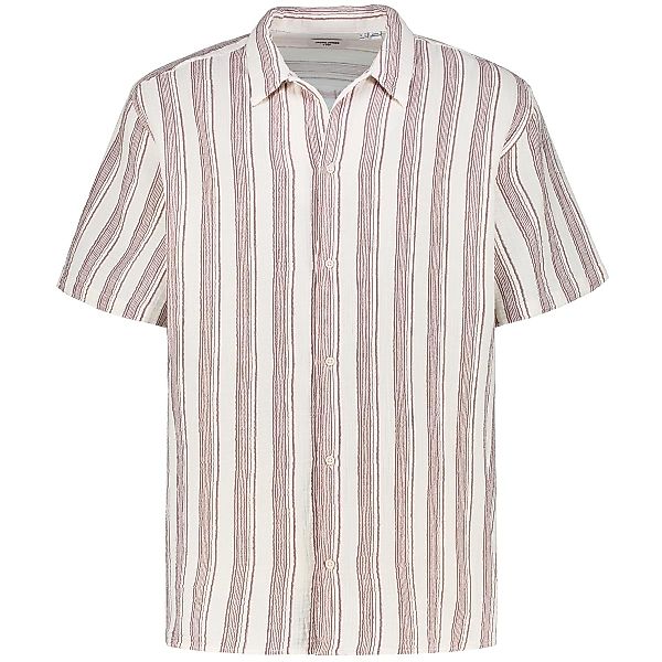 Jack&Jones Freizeithemd mit Streifen Farbe dunkelrot Größe: 4XL günstig online kaufen