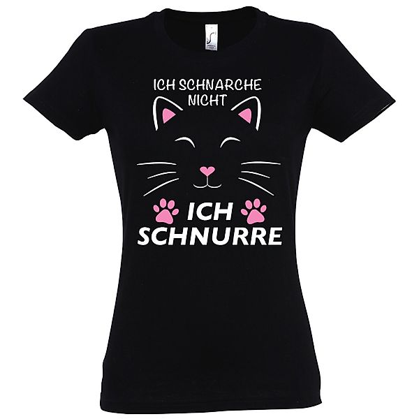 Youth Designz Print-Shirt Schnarchen Schnurren Katze günstig online kaufen