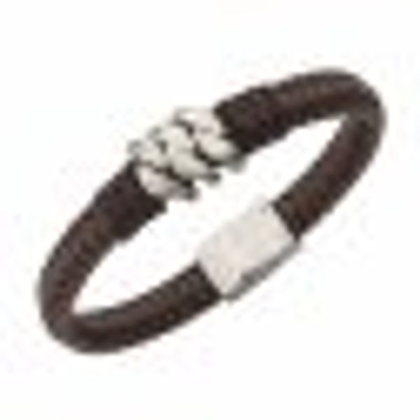 Armband Leder mit Edelstahlverschluß günstig online kaufen