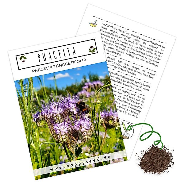 HappySeed Blumensamen Phacelia Samen Bienenfreund - günstig online kaufen