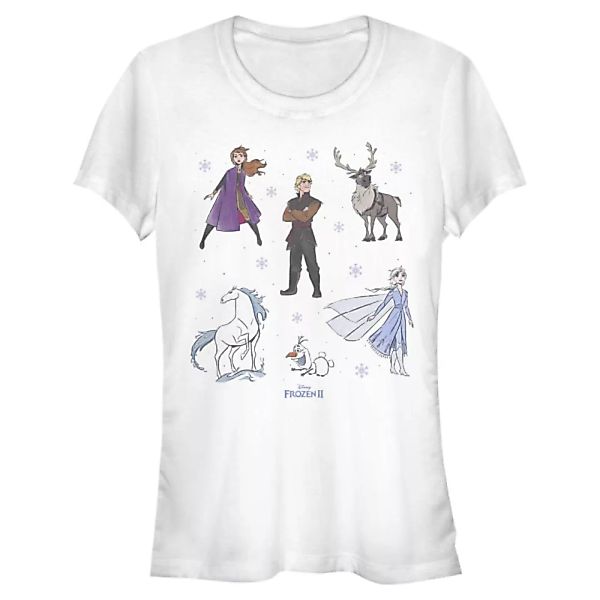 Disney - Eiskönigin - Gruppe Frozen Doodles - Frauen T-Shirt günstig online kaufen