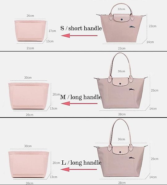 LuxusKollektion Taschenorganizer Filz-Organizer für Handtaschen groß günstig online kaufen