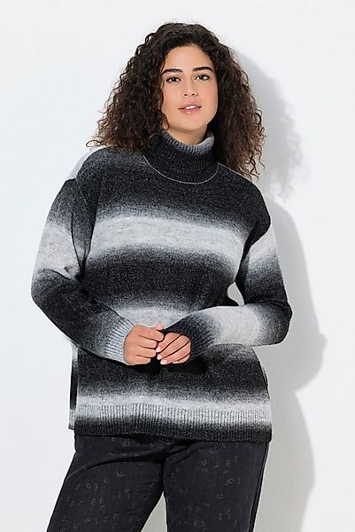 Ulla Popken Strickpullover Pullover Farbverlauf Stehkragen Langarm günstig online kaufen