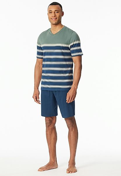 Schiesser Shorty "Casual Nightwear" 2 Stk. tlg., Shorts in Uni mit Bindeban günstig online kaufen