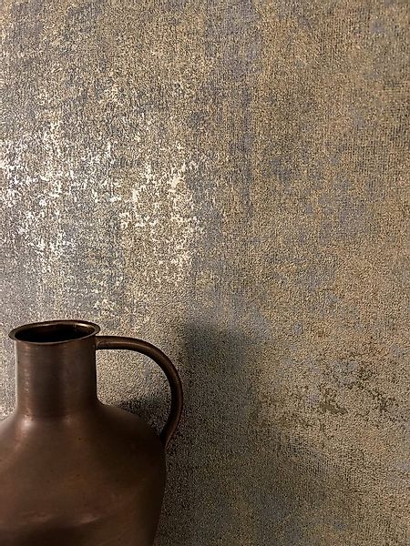 Newroom Vliestapete Lucian Taupe Glamour Tapete Betonoptik Beton,Zement,Met günstig online kaufen