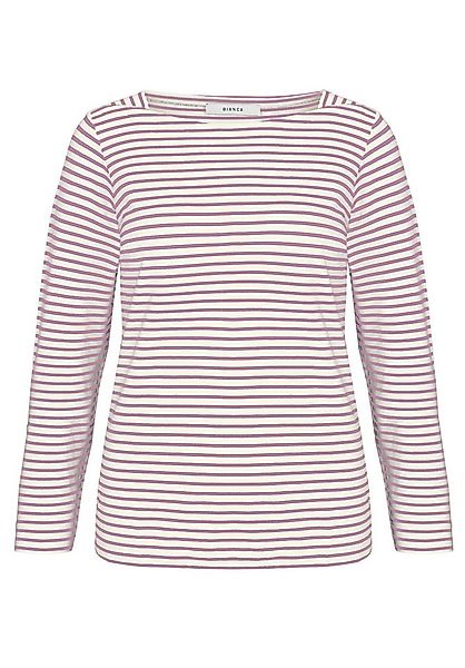 bianca Langarmshirt LOTTE in coolem Ringellook in aktueller Saisonfarbe günstig online kaufen