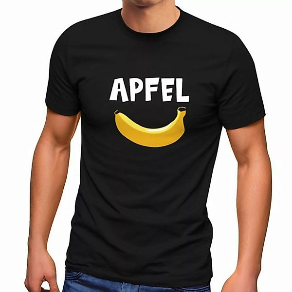 MoonWorks Print-Shirt Herren T-Shirt lustiger Aufdruck Apfel Banane Witz Sc günstig online kaufen