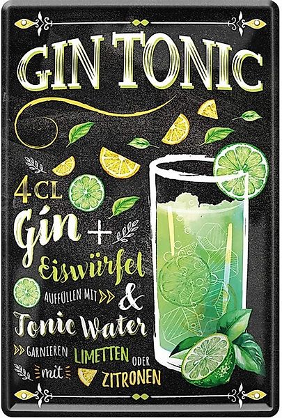 WOGEKA ART Metallbild Gin Tonic - günstig online kaufen
