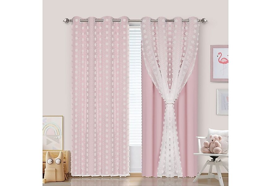 Sunicol Gardine Verdunklungsvorhänge Kinderzimmer, Doppellagiger Vorhang mi günstig online kaufen