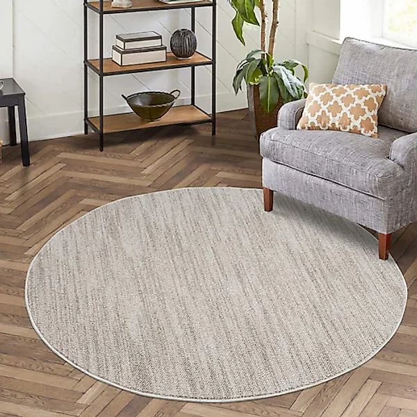 Carpet City Teppich »CLASICO 0052«, rund, 11 mm Höhe, Kurzflor, Hochtief-Mu günstig online kaufen