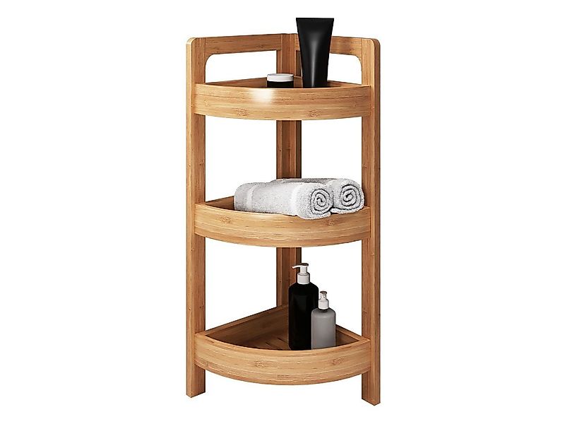 MIRJAN24 Regal Loaria, Bambusholz, 23x23x61 cm, 3 Regale günstig online kaufen