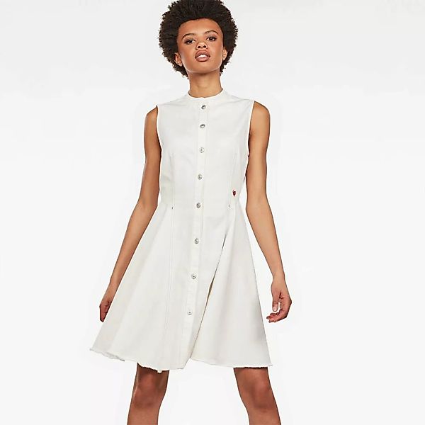 G-star Bristum Slim Flare Fringe Kurzes Kleid XS Light Aged günstig online kaufen