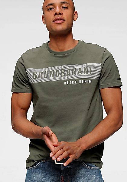 Bruno Banani T-Shirt kurzärmelig, schmal geschnitten, Rundhalsausschnitt günstig online kaufen