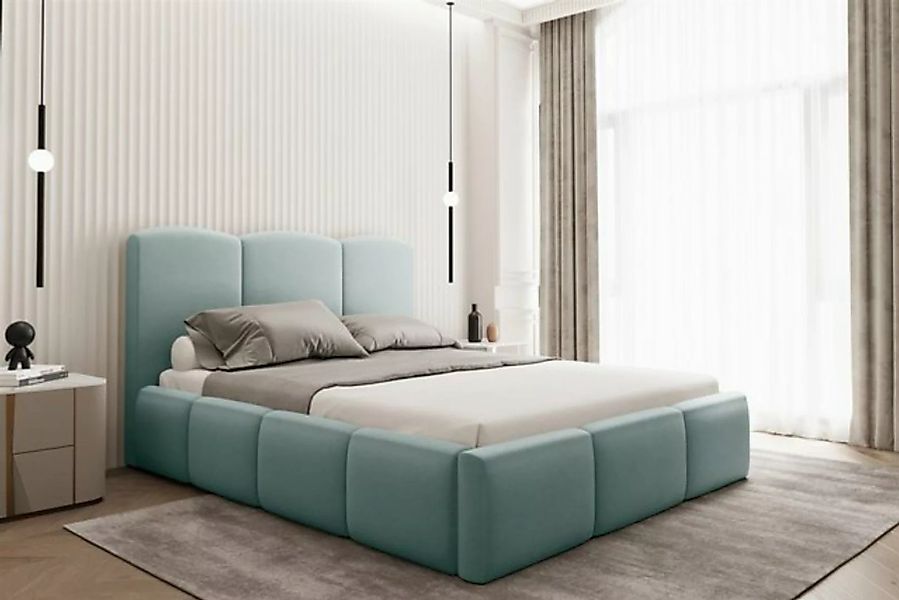 Fun Möbel Polsterbett Polsterbett Schlafzimmerbett DUNIA Standard-Set in St günstig online kaufen