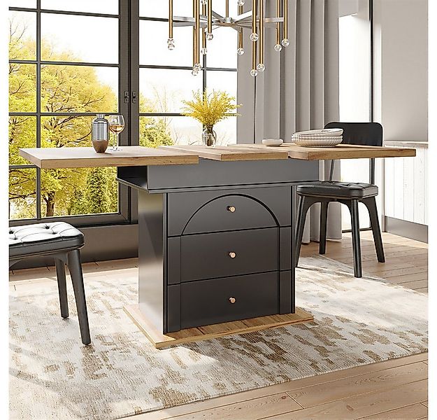 OKWISH Esstisch Multifunktionaler Ausziehtisch (Ausziehbarer Teleskoptisch günstig online kaufen