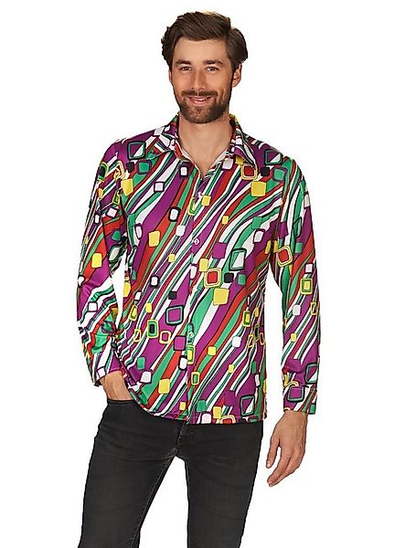 Metamorph Kostüm 70er Retro Hemd Stripes Faschings Karnevalskostüme, Herren günstig online kaufen
