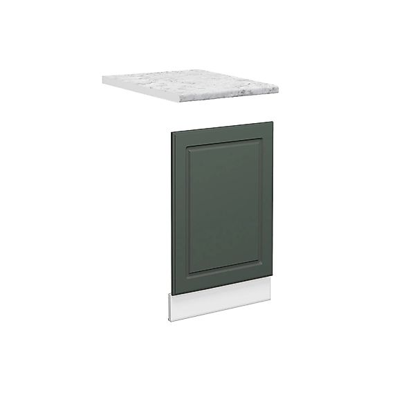 Vicco Frontblende Fame-Line Geschirrspüler Fronttür Grün-Gold Landhaus/Weiß günstig online kaufen