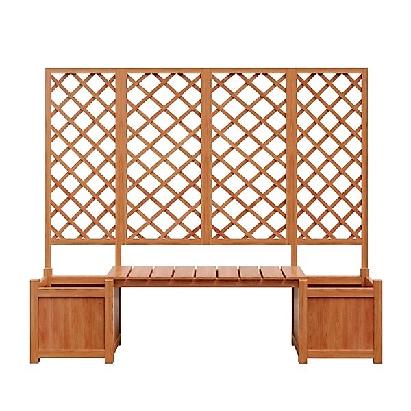 Pflanzkübel mit Spalier und Sitz für Garten Hof Terrasse, für Kletterpflanz günstig online kaufen