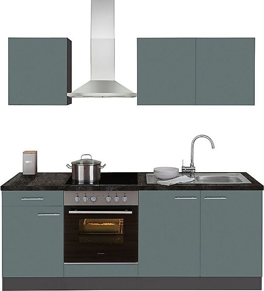 OPTIFIT Küchenzeile Malika, Breite 210 cm, mit Hanseatic-E-Geräten günstig online kaufen