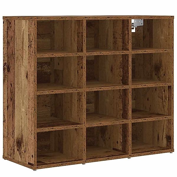 vidaXL Schuhschrank mit Regal Altholz 77,5 x 30 x 67 cm Holzwerkstoff 87521 günstig online kaufen
