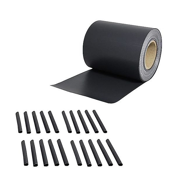 Mucola Sichtschutzstreifen 65M PVC Zaunfolie Anthrazit günstig online kaufen