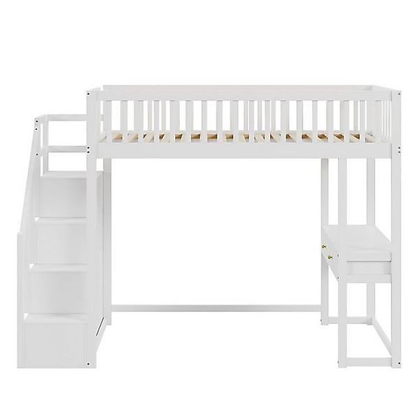 Gotagee Kinderbett Multifunktionstisch Hochbett Einzelbett Bettgestell Holz günstig online kaufen