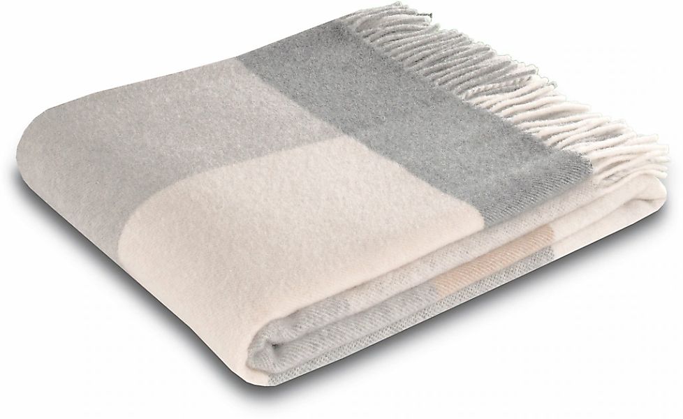 Biederlack Wohndecke "Soft Impression im Doubleface-Look" Wolle-Kaschmir-Mi günstig online kaufen