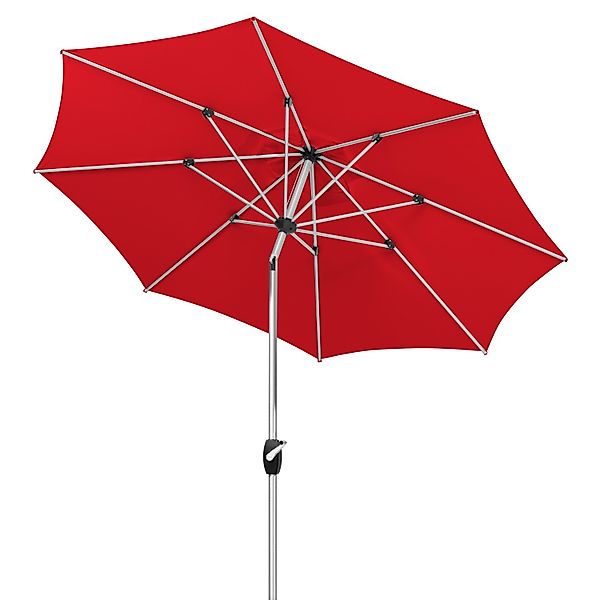 Schneider Marktschirm Ø 270 cm Rot mit Knickfunktion günstig online kaufen