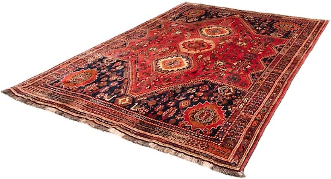 morgenland Wollteppich »Shiraz Medaillon Rosso 290 x 200 cm«, rechteckig, U günstig online kaufen