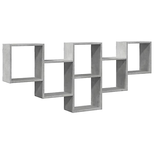 vidaXL Regal Wandregal Betongrau 159x18x66 cm günstig online kaufen