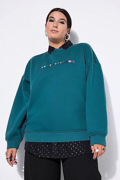 Studio Untold Sweatshirt Sweatshirt oversized Ziersteinchen günstig online kaufen