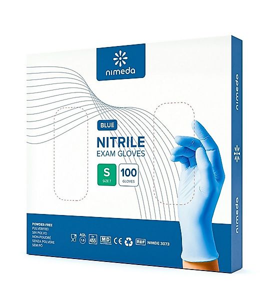 Kemes Einweghandschuhe Nitrilhandschuhe 100 Stück Einmalhandschuhe Gummihan günstig online kaufen