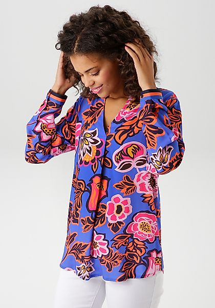 Aniston CASUAL Schlupfbluse mit farbenfrohen, grafischen günstig online kaufen