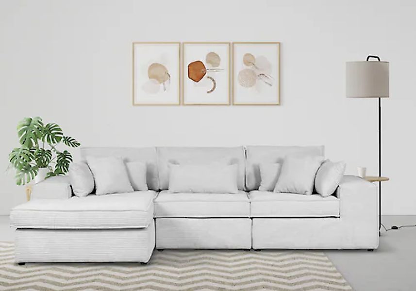 RAUM.ID Ecksofa »Enid L-Form«, 3 Teile, bestehend aus Modulen, in vielen Be günstig online kaufen