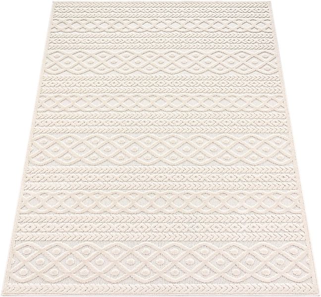 Paco Home Teppich »Cotton 231«, rechteckig, Uni-Farben, Hoch-Tief Effekt, b günstig online kaufen