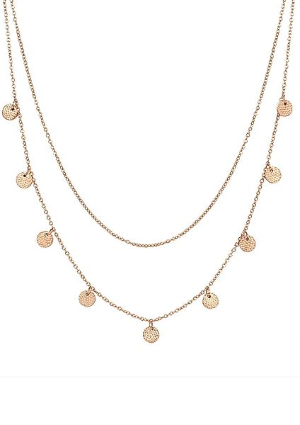 Hey Happiness Edelstahlkette Layer mit Plättchen, wasserfest, Mehrreihige D günstig online kaufen