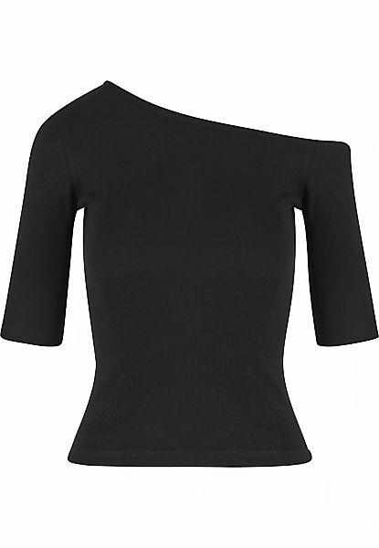 URBAN CLASSICS T-Shirt "Urban Classics Ladies Organic Asymmetric Rib Tee" 1 günstig online kaufen