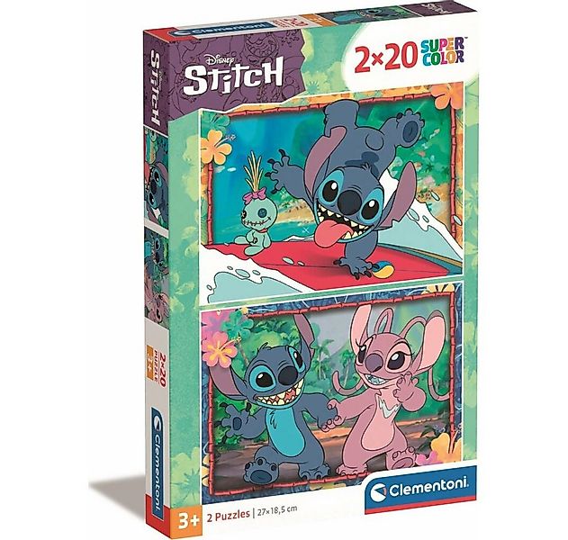 Clementoni® Puzzle Disney Stitch-Puzzle 2x20Stück, Puzzleteile günstig online kaufen