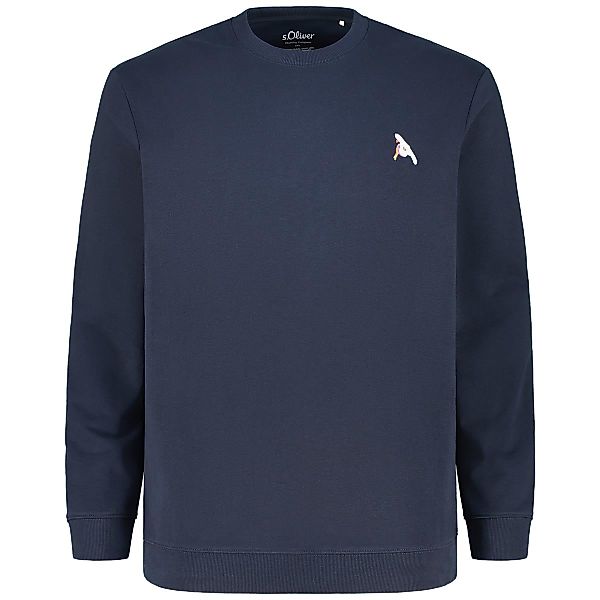 s.Oliver Sweatshirt mit Stretch Farbe marine Größe: 4XL günstig online kaufen